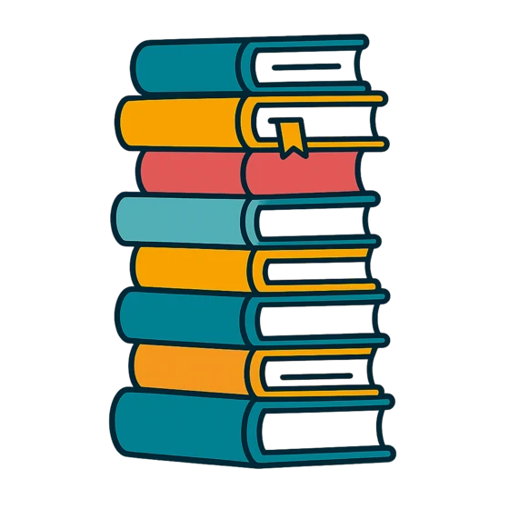A tall stack of parenting books